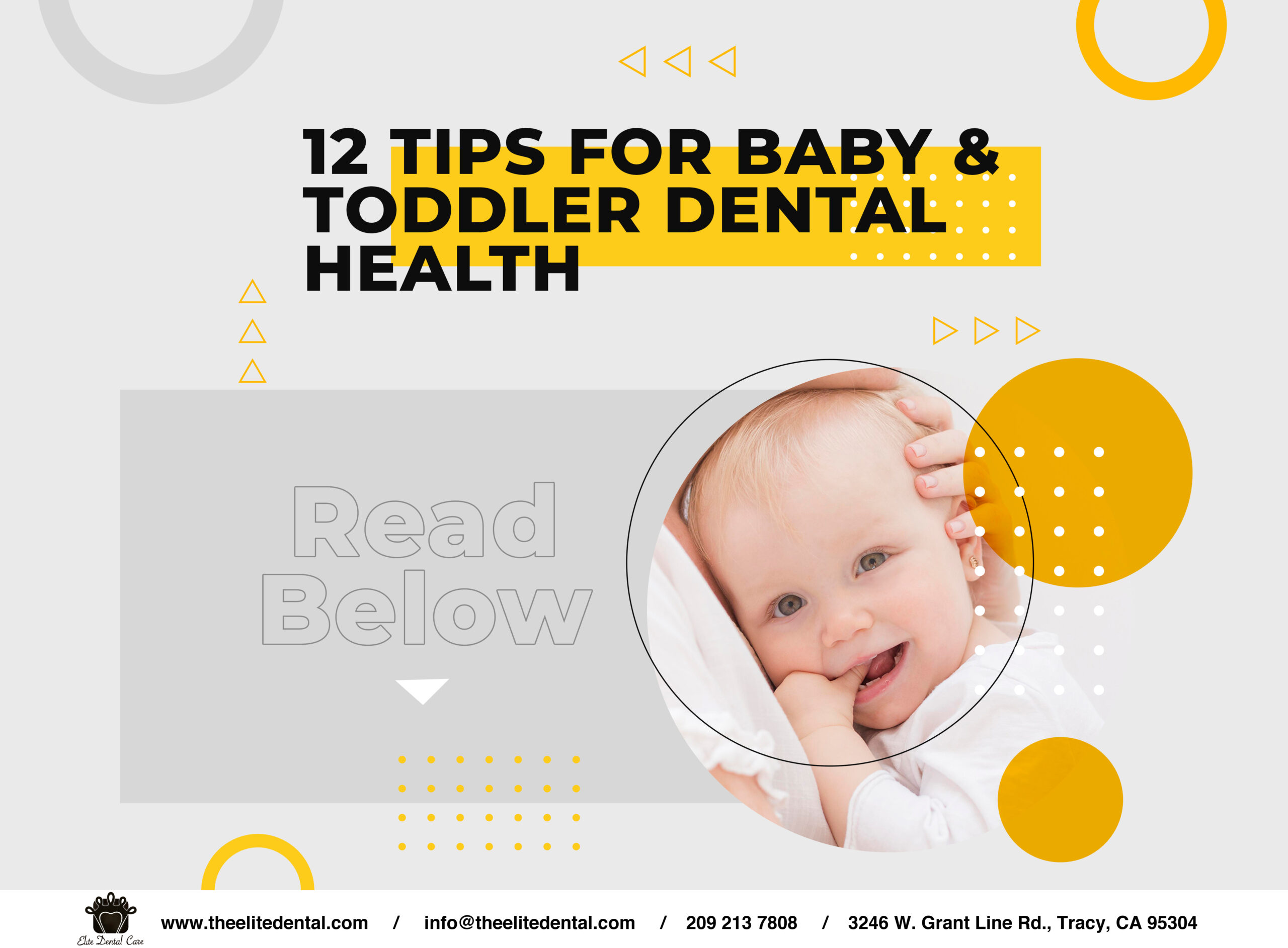 12 Tips for Dental Health of Babies and Toddlers- Elite Dental Care Tracy