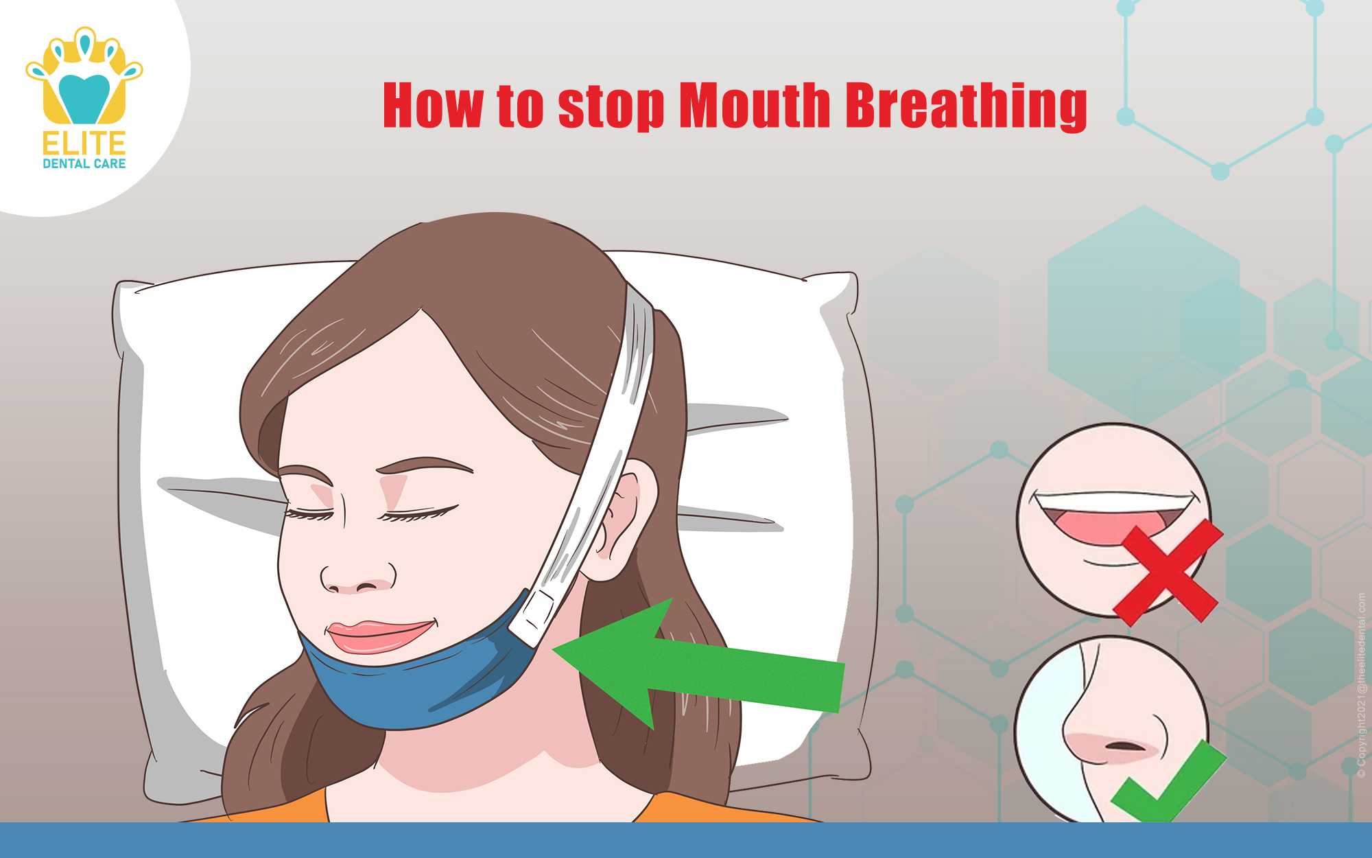 Breathing problems? Try closing your mouth breathing only through nose