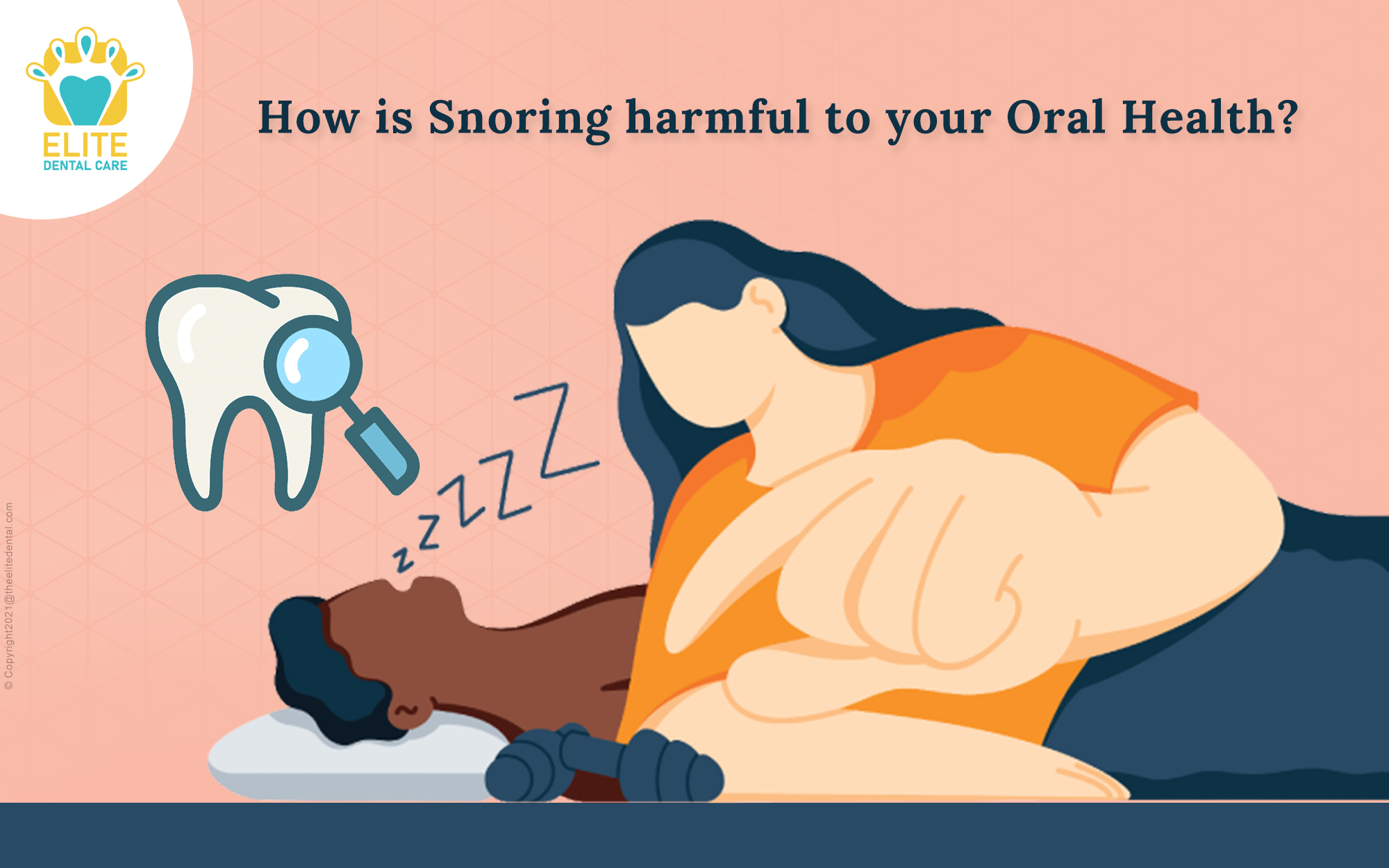 How is snoring harmful to your oral health?